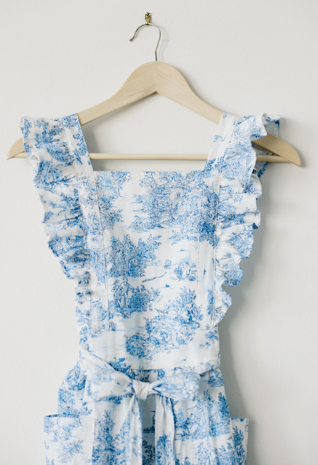 Butterfly - Long Cotton Linen Apron with Sleeves