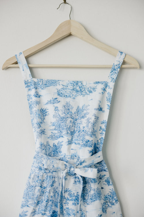 Grace - Short Sleeveless Linen Cotton Apron