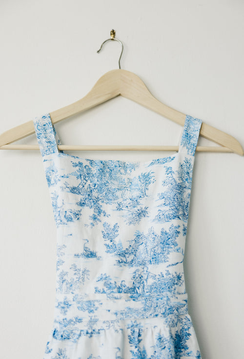 Grace - Long Sleeveless Linen Cotton Apron
